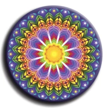 Mandala hűtőmágnes és talizmán