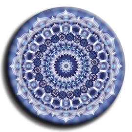 Karrier mandala - fém hűtőmágnes 6 cm Ø