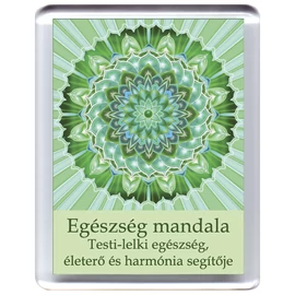 Testi-lelki egészség mandala - hűtőmágnes 5x7 cm