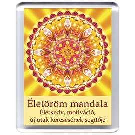 Életöröm mandala - hűtőmágnes 5x7 cm