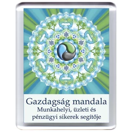 Gazdagság mandala - hűtőmágnes 5x7cm