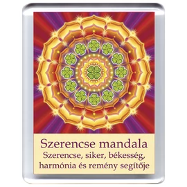 Szerencse mandala - hűtőmágnes 5x7cm
