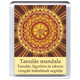 Tanulás mandala - hűtőmágnes 5x7cm