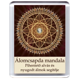Álomcsapda mandala - hűtőmágnes 5x7cm