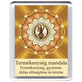 Termékenység mandala - hűtőmágnes 5x7cm