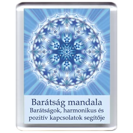 Barátság mandala - hűtőmágnes 5x7cm