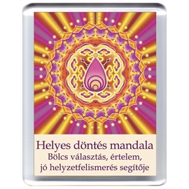 Helyes döntés mandala - hűtőmágnes 5x7cm