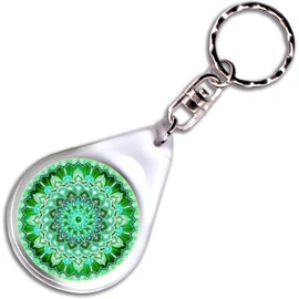 Testi-lelki egészség mandala – kulcstartó - 4 cm Ø