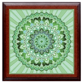 Testi-lelki egészség mandala - kis falikép 18x18 cm