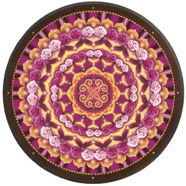 Szerelmi társtaláló mandala - kör falikép 38 cm Ø