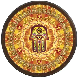 Védelmező mandala - kör falikép 38 cm Ø