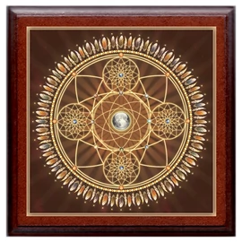 Álomcsapda mandala - kis falikép 18x18 cm