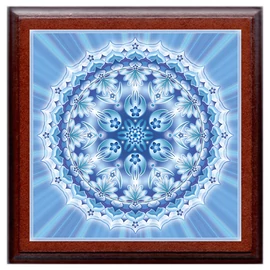 Barátság mandala - kis falikép 18x18 cm