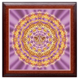 Összetartozás mandala - kis falikép 18x18 cm