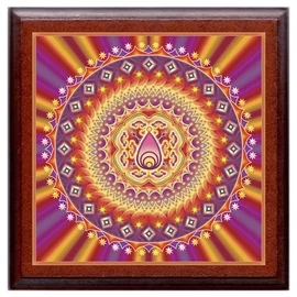 Helyes döntés mandala - kis falikép 18x18 cm