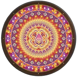 Helyes döntés mandala - kör falikép 38 cm Ø