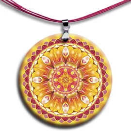 Életöröm mandala - medál 4 cm Ø