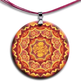 Szerelem, házasság és tartós párkapcsolat mandala - medál 4 cm Ø