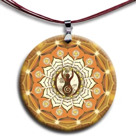 Termékenység mandala - medál 4 cm Ø