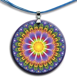 Harmónia mandala - medál 4 cm Ø