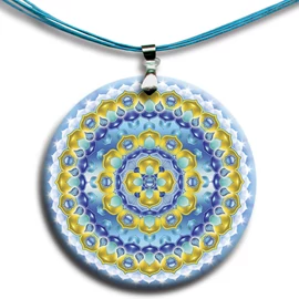 Elismerés mandala - medál 4 cm Ø