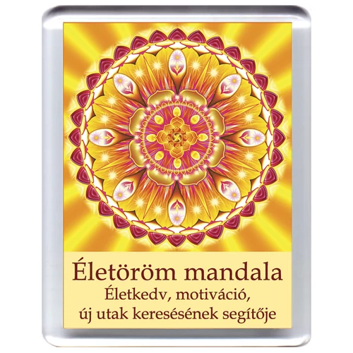 Életöröm mandala - hűtőmágnes 5x7 cm