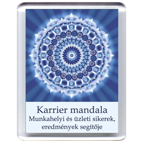 Karrier mandala - hűtőmágnes 5x7cm