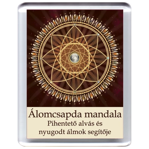 Álomcsapda mandala - hűtőmágnes 5x7cm