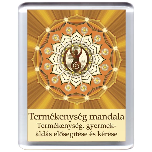 Termékenység mandala - hűtőmágnes 5x7cm