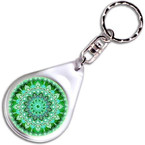 Testi-lelki egészség mandala – kulcstartó - 4 cm Ø