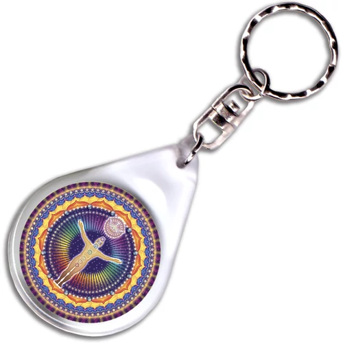 UnioMystica – Misztikus Egység mandala – kulcstartó - 4 cm Ø