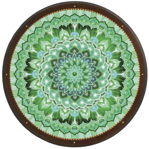 Testi-lelki egészség mandala - kör falikép 38 cm Ø