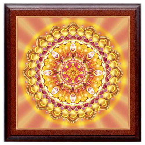 Életöröm mandala - nagy falikép 42x42 cm
