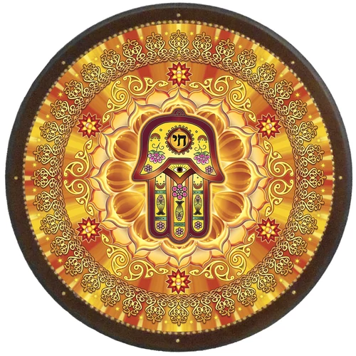 Védelmező mandala - kör falikép 38 cm Ø