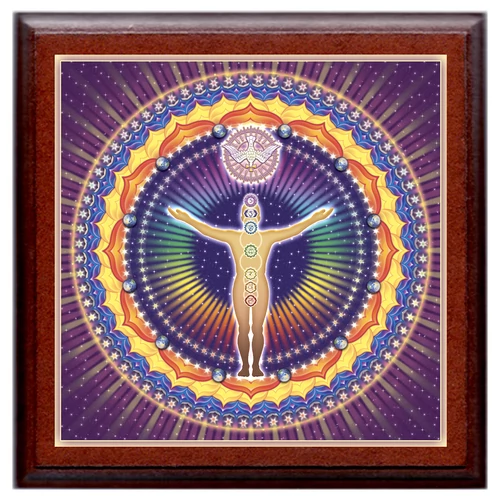 UnioMystica - Misztikus Egység mandala - nagy falikép 42x42 cm
