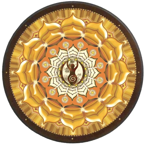 Termékenység mandala - kör falikép 38 cm Ø