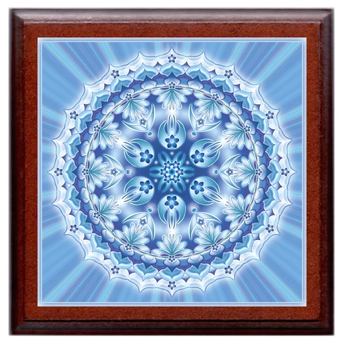 Barátság mandala - kis falikép 18x18 cm