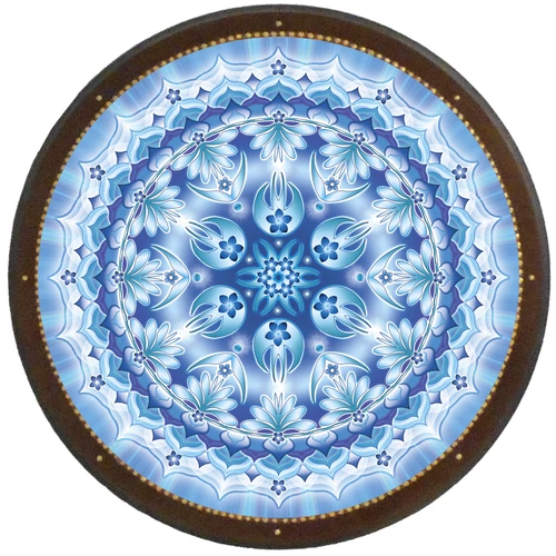 Barátság mandala - kör falikép 38 cm Ø