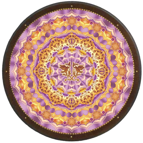Összetartozás mandala - kör falikép 38 cm Ø