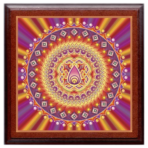 Helyes döntés mandala - kis falikép 18x18 cm