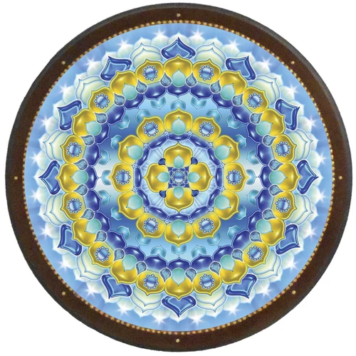 Elismerés mandala - kör falikép 38 cm Ø