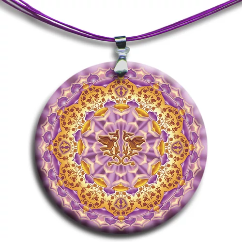 Összetartozás mandala - medál 4 cm Ø